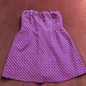 Pink and Black Skater Dress